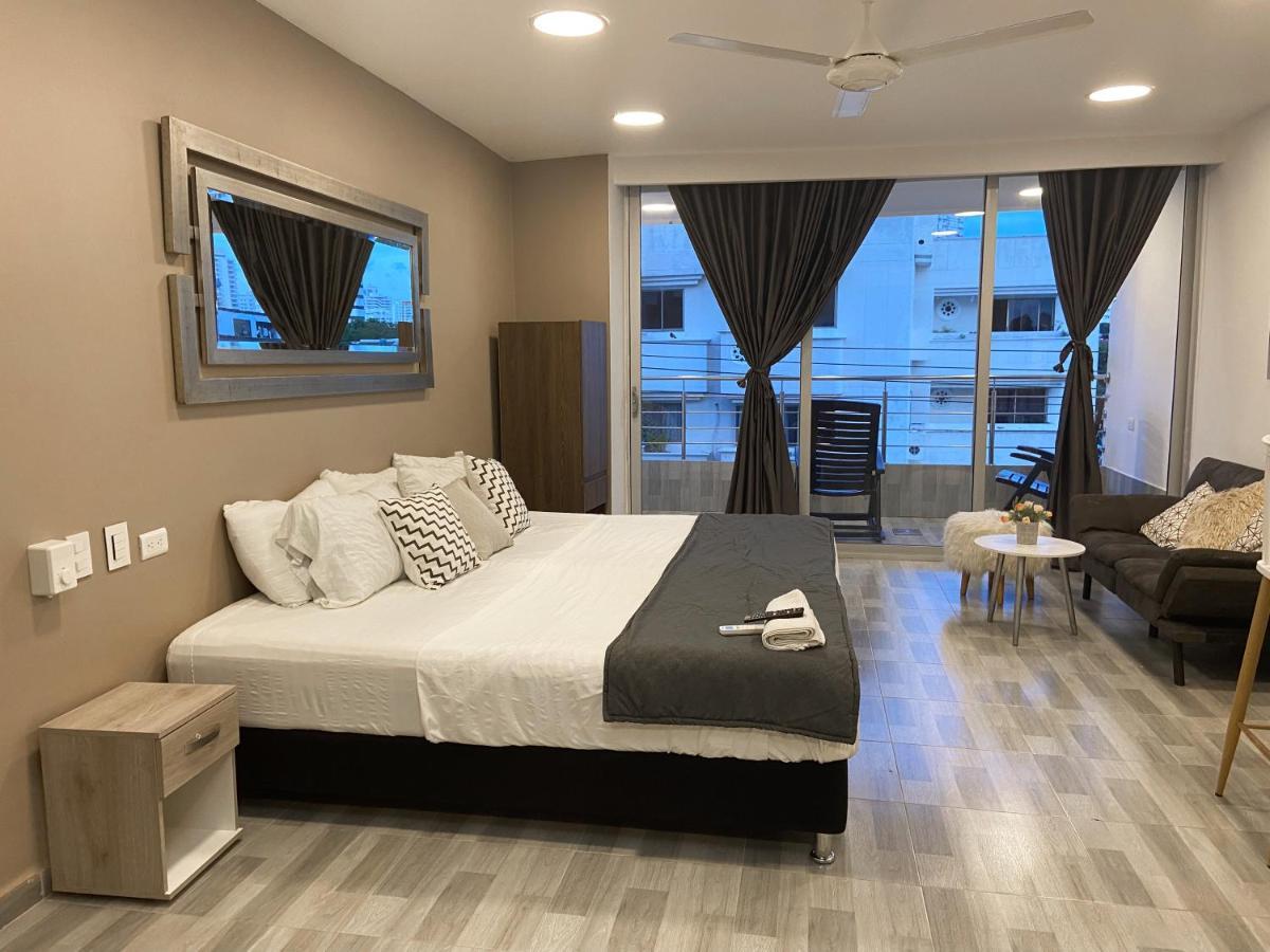 Aparta Estudio En El Edificio Bahia 79 Apartasuites Cartagena エクステリア 写真